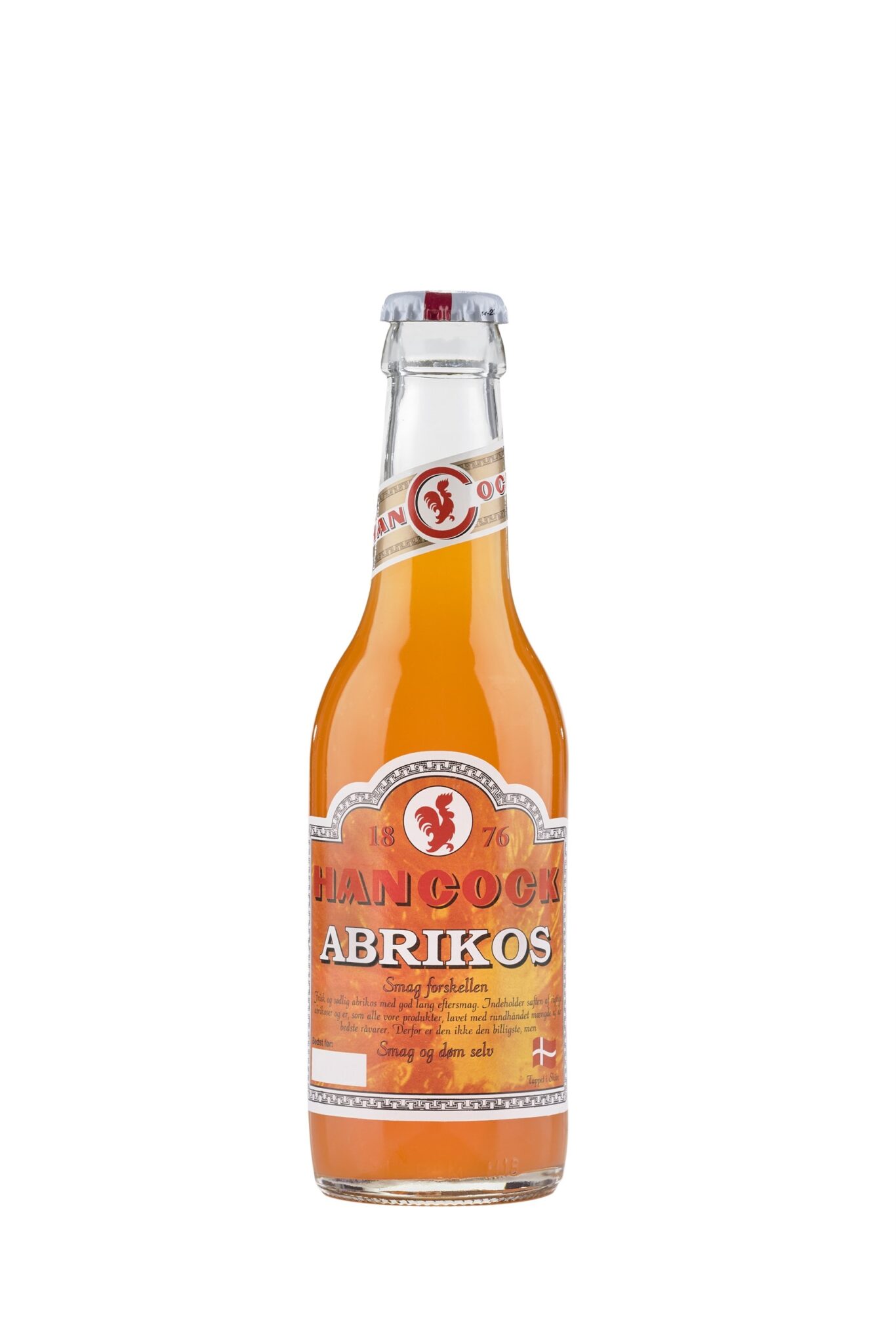 Billedtekst: Abrikos 30 stk. original Hancock sodavand til fest i Vejle & Kolding Hancock Abrikos 30 stk. (25 cl) sodavand på flaske til festlige lejligheder i Vejle & Kolding