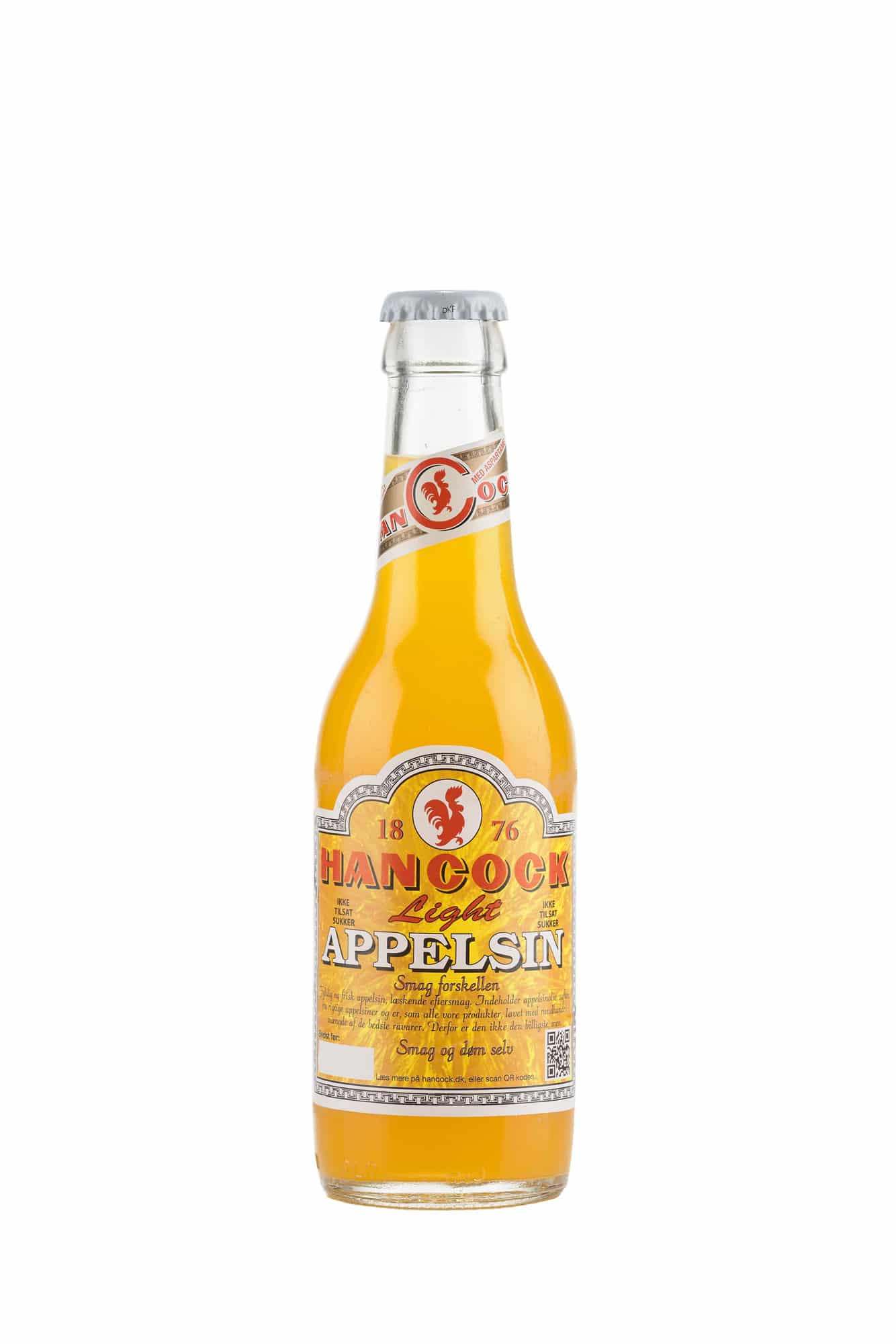 Billedtekst: Appelsin Squash Light 30 stk. original Hancock sodavand til fest i Hejnsvig & Billund Hancock Appelsin Squash Light 30 stk. (25 cl) sodavand på flaske til festlige lejligheder i Hejnsvig & Billund