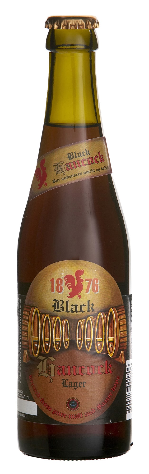 Billedtekst: Black Lager 30 stk. klassisk Hancock øl på flaske leveret i Ribe & Bramming Hancock Black Lager 30 stk. (33 cl) flaskeøl i kasser til fester og arrangementer i Ribe & Bramming