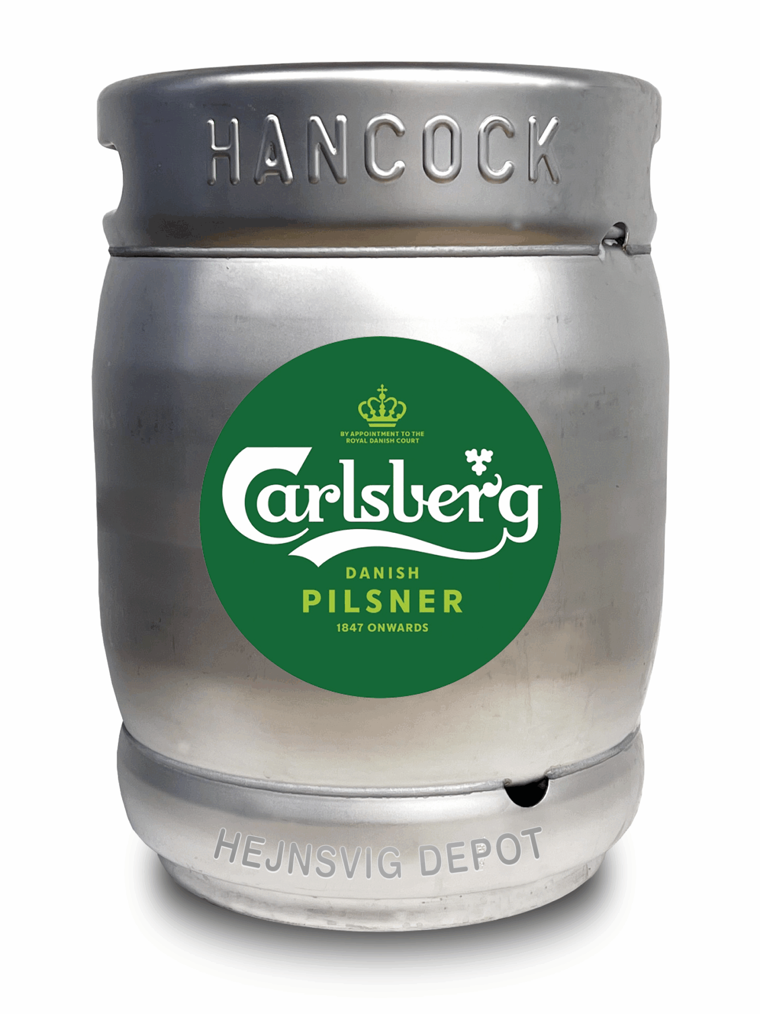 Hancock Carlsberg Pilsner (25 Liter) fustage til leje af fadølsanlæg og fest i Billund & omegn
