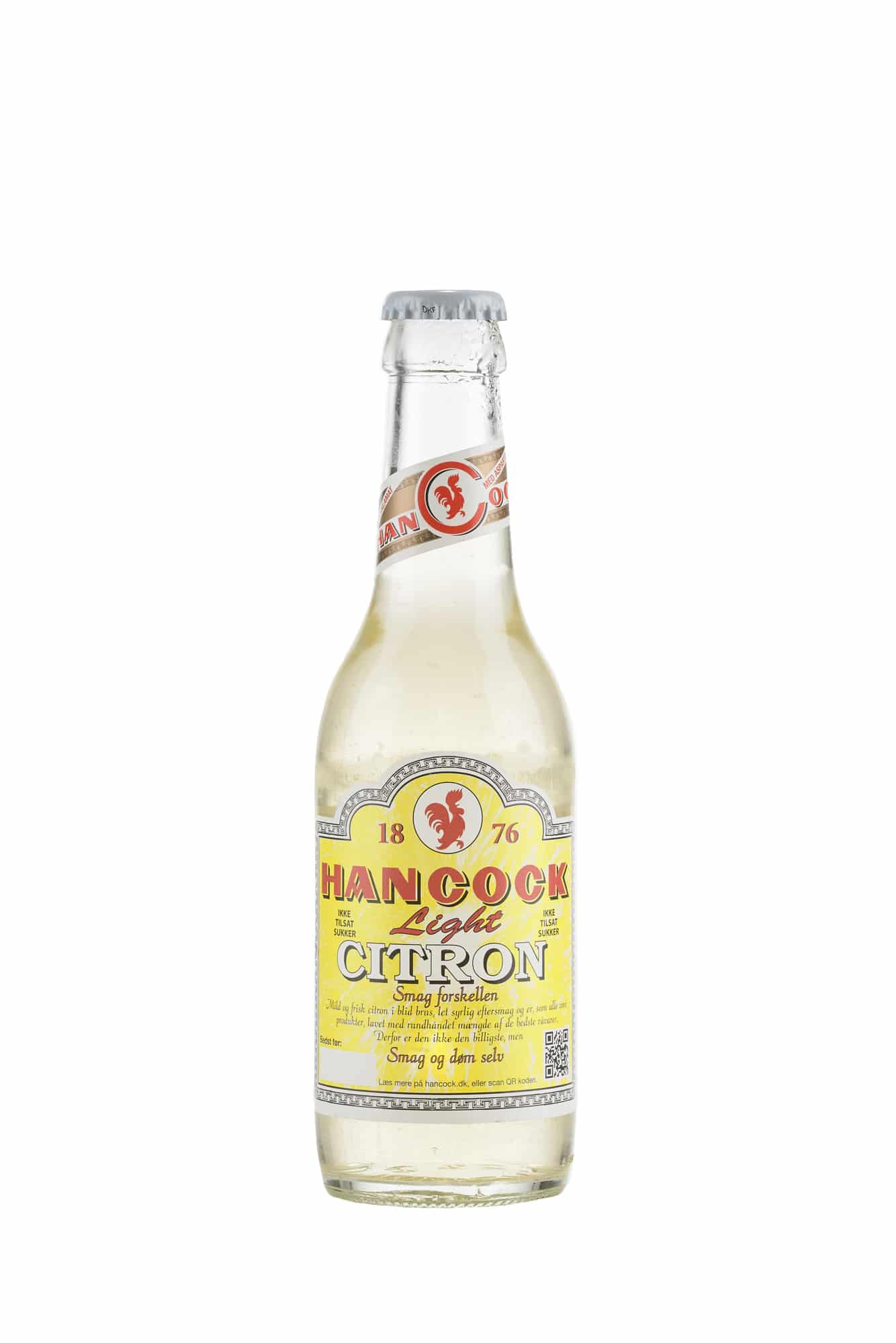 Billedtekst: Citronvand 30 stk. original Hancock sodavand til fest i Vorbasse & Sønder Omme Hancock Citronvand 30 stk. (25 cl) sodavand på flaske til festlige lejligheder i Vorbasse & Sønder Omme