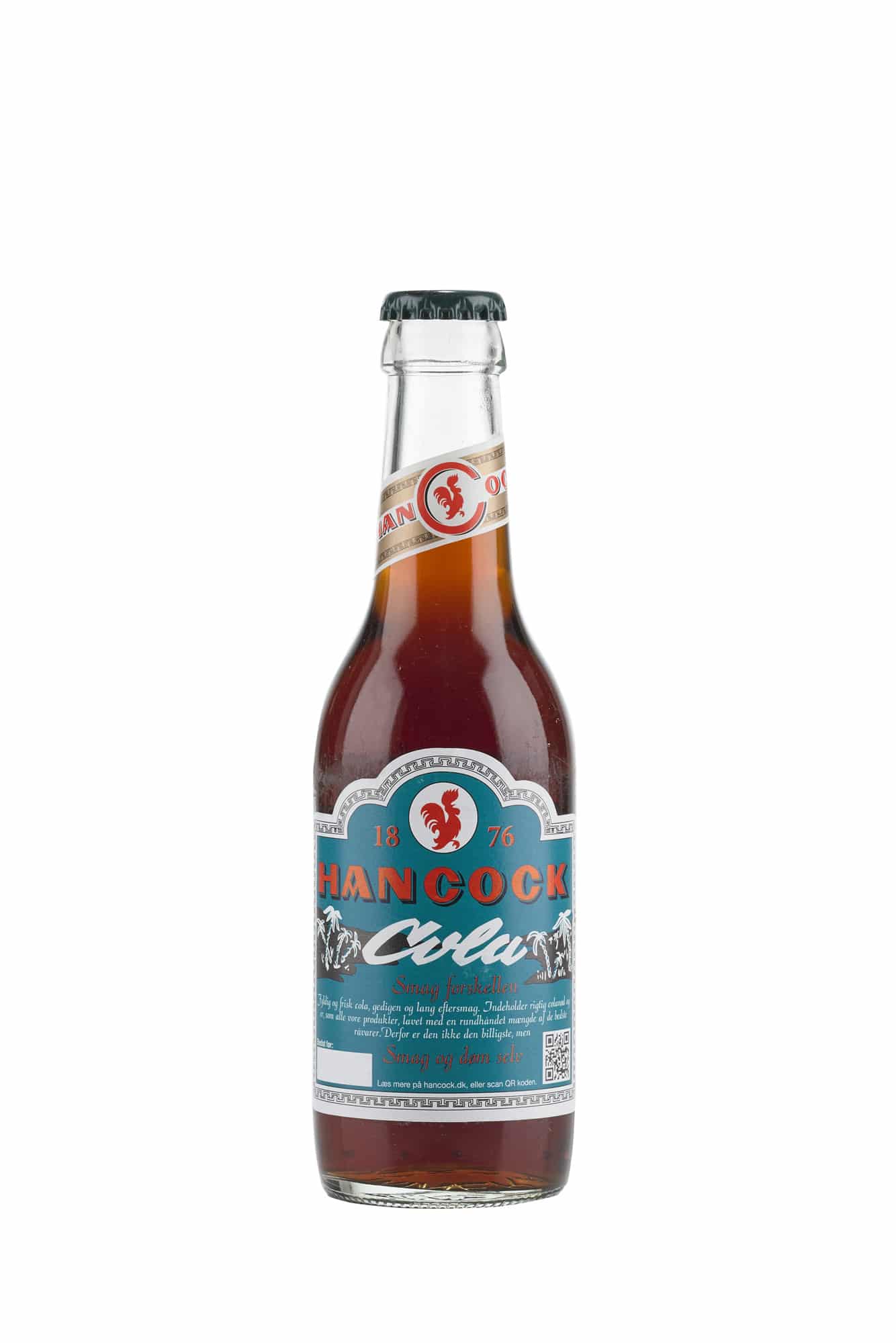 Billedtekst: Cola 30 stk. original Hancock sodavand til fest i Kolding & Vejle Hancock Cola 30 stk. (25 cl) sodavand på flaske til festlige lejligheder i Kolding & Vejle