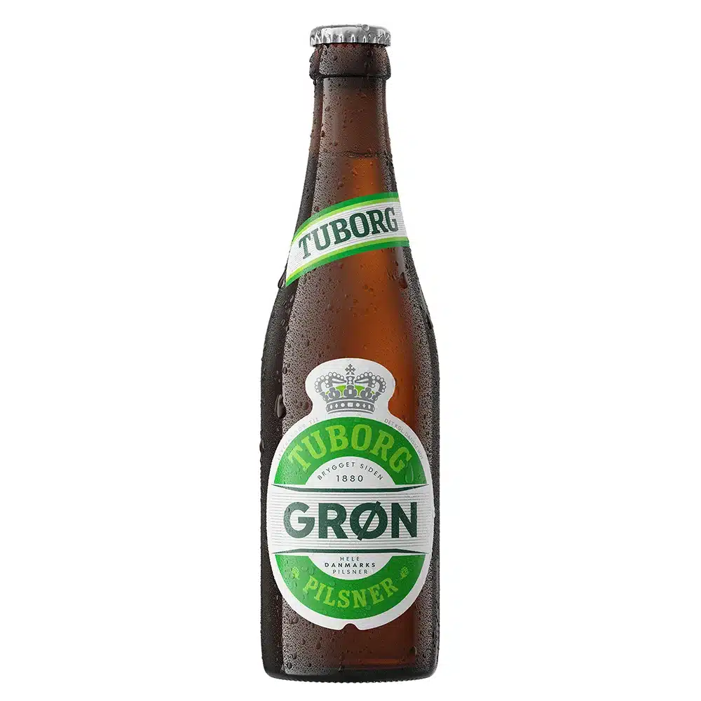 Billedtekst: Tuborg Pilsner 30 stk. klassisk Hancock øl på flaske leveret i Fredericia & Horsens Hancock Tuborg Pilsner 30 stk. (25 cl) flaskeøl i kasser til fester og arrangementer i Fredericia & Horsens