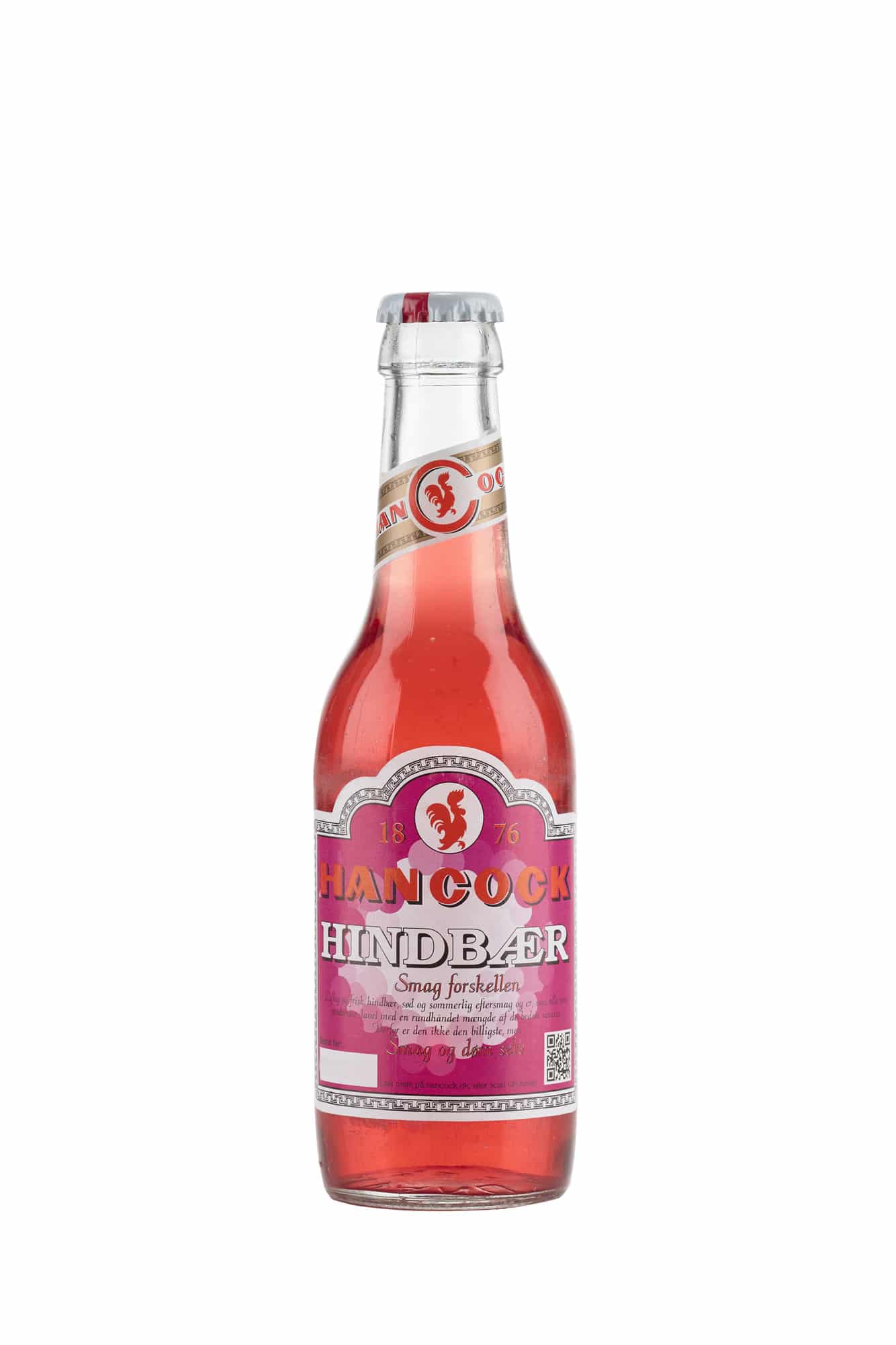 Billedtekst: Hindbær Limonade 30 stk. original Hancock sodavand til fest i Trekantområdet & Sydjylland Hancock Hindbær Limonade 30 stk. (25 cl) sodavand på flaske til festlige lejligheder i Trekantområdet & Sydjylland