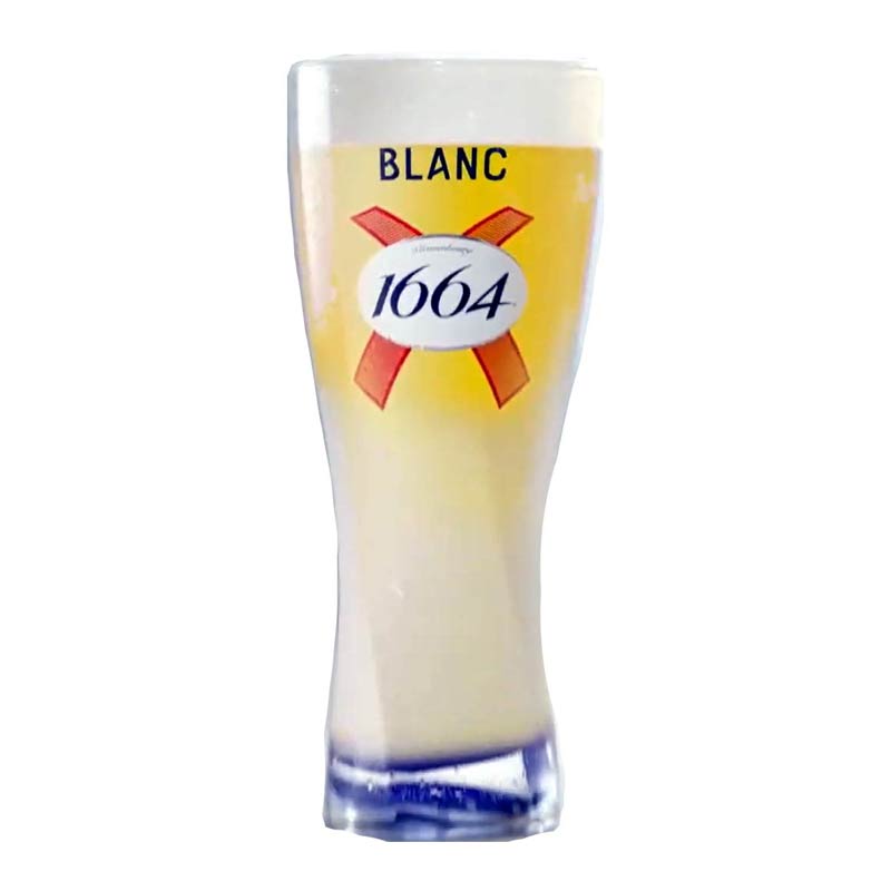 Billedtekst: Blanc 1664 glas 0,50 cl. 6 stk. tilbehør til udskænkning af fadøl og drinks i Vorbasse & Sønder Omme Blanc 1664 glas 0,50 cl. 6 stk. (50 cl) til fadølsanlæg og drikkevarer ved arrangementer i Vorbasse & Sønder Omme