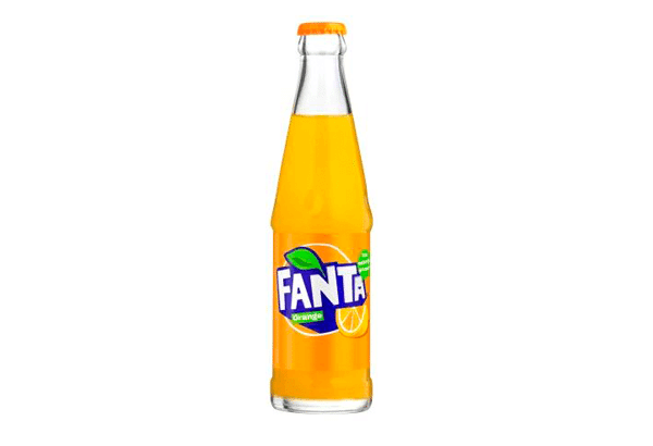 Billedtekst: Fanta 30 stk. original Hancock sodavand til fest i Grindsted & Give Hancock Fanta 30 stk. (25 cl) sodavand på flaske til festlige lejligheder i Grindsted & Give