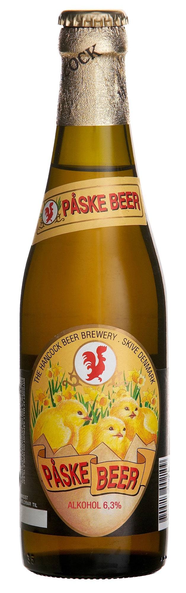 Billedtekst: Påske Beer 30 stk. klassisk Hancock øl på flaske leveret i Middelfart & Vejen Hancock Påske Beer 30 stk. (33 cl) flaskeøl i kasser til fester og arrangementer i Middelfart & Vejen