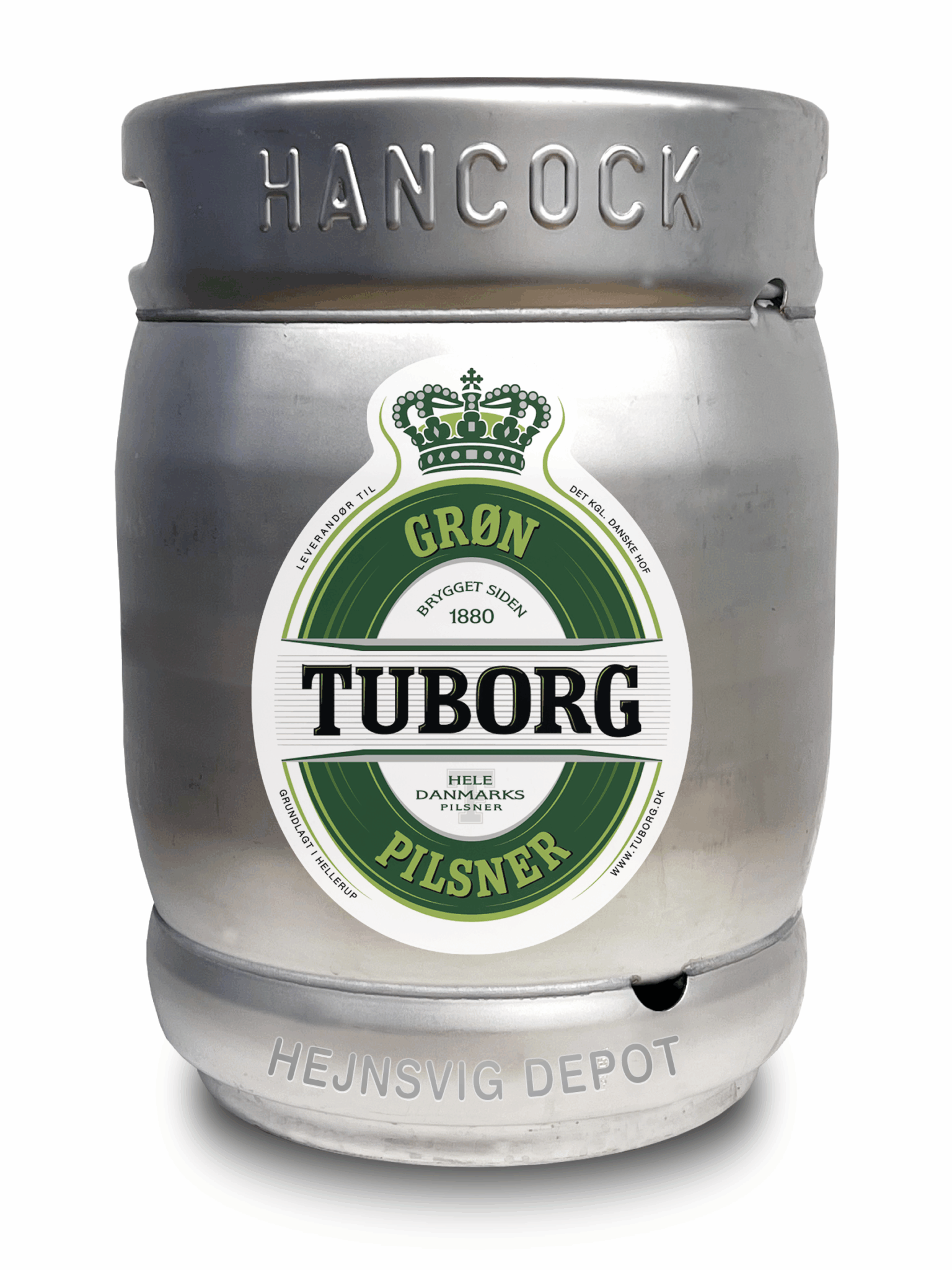 Billedtekst: Tuborg Pilsner på fustage – friskbrygget Hancock fadøl til fadølsanlæg i Vorbasse & Sønder Omme Hancock Tuborg Pilsner (25 Liter) fustage til leje af fadølsanlæg og fest i Vorbasse & Sønder Omme