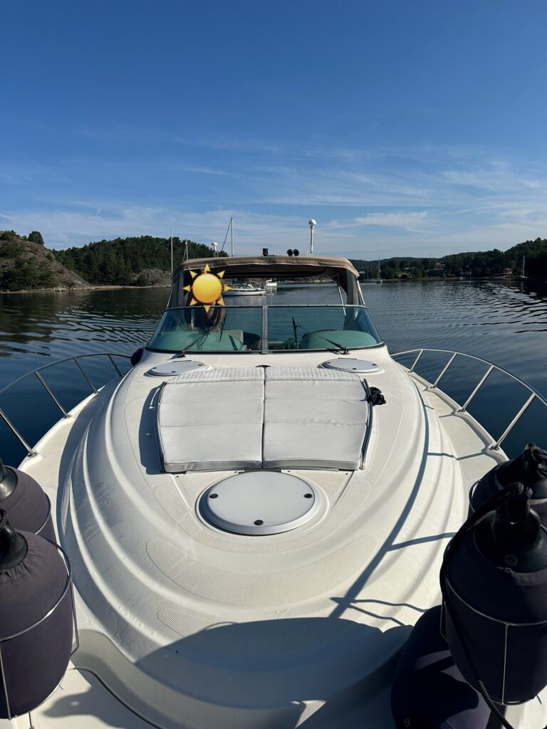 Maxum 3700 SCR-FASTE AKSLER og NY BOVPROPEL billede 2