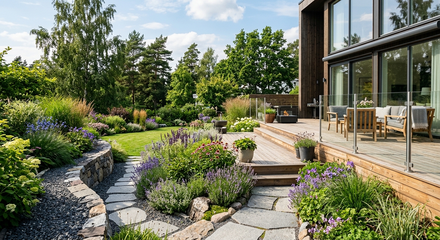 Eksklusiv træterrasse