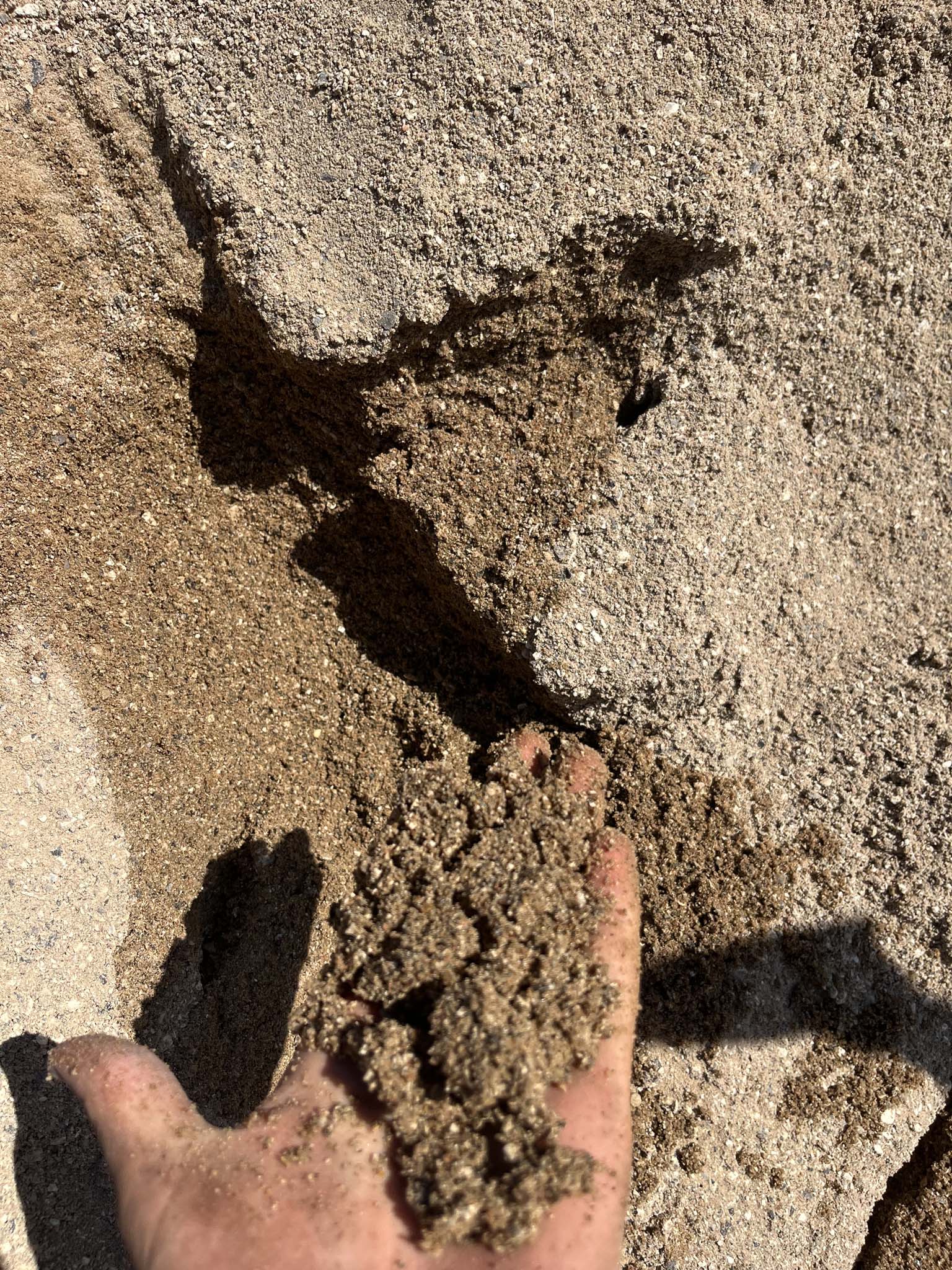 0.8 afretnings sand