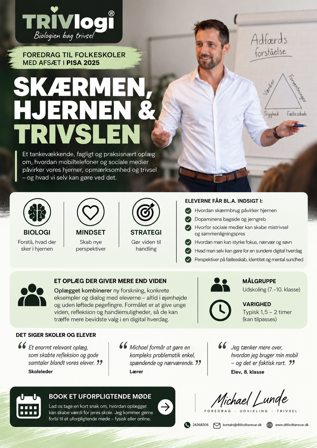 Flyer: Skærmen, hjernen & trivslen