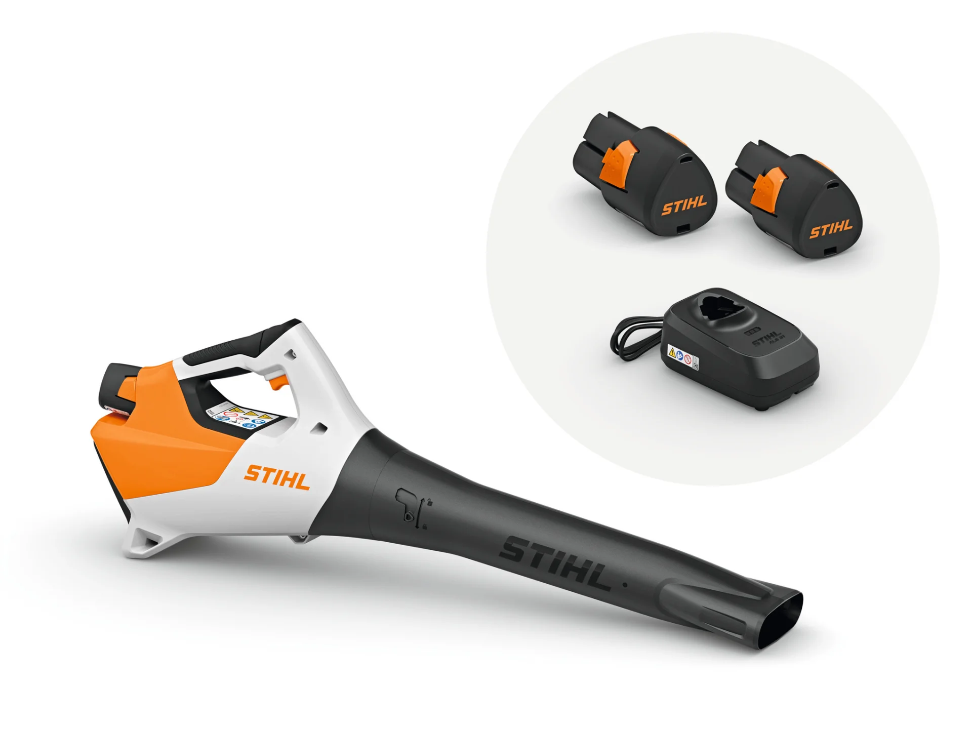 STIHL BGA 30 med 2 x AS 2-batteri og ALS 31-oplader