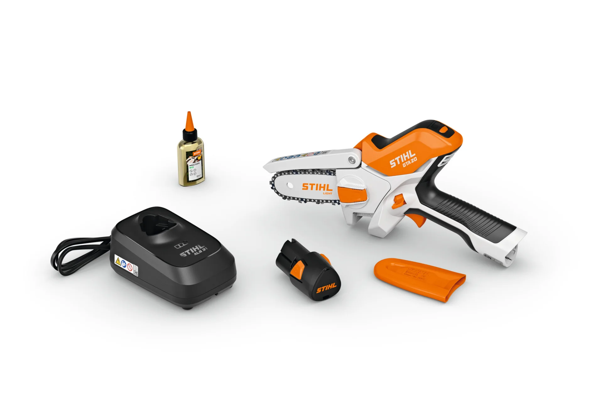 STIHL GTA 20 med batteri AS 2 og oplader ALS 31