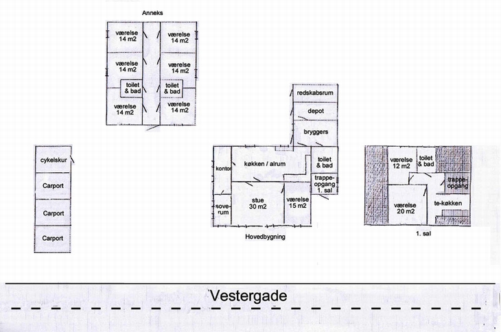 Grundtegning over området