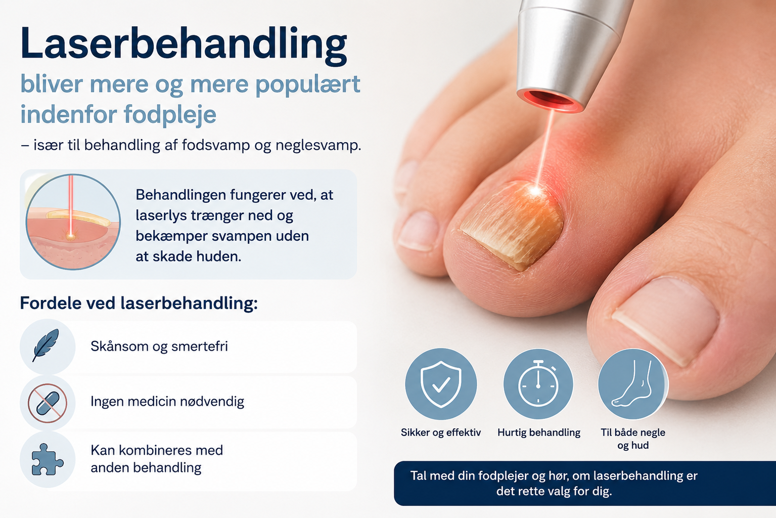 Laserbehandling af fødder – hvad er det, og virker det?
