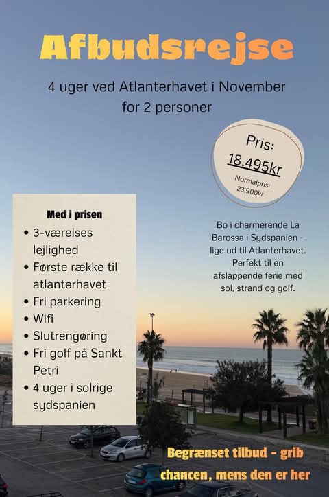 Afbudsrejse annonce - Golf4Life