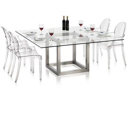 CUBISME SPISEBORD / DINNING TABLE 160 x 160 x 72 cm.