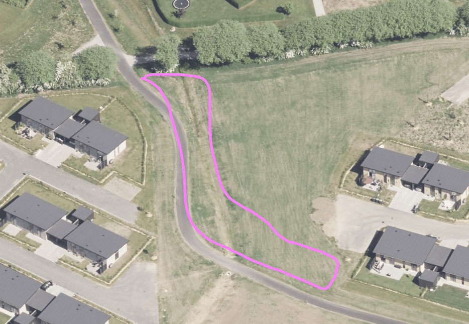 Plantning af læhegn langs cykelsti ved Kongeparken