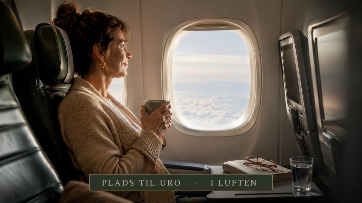 Plads til uro i luften – grafisk illustration om flyskræk
