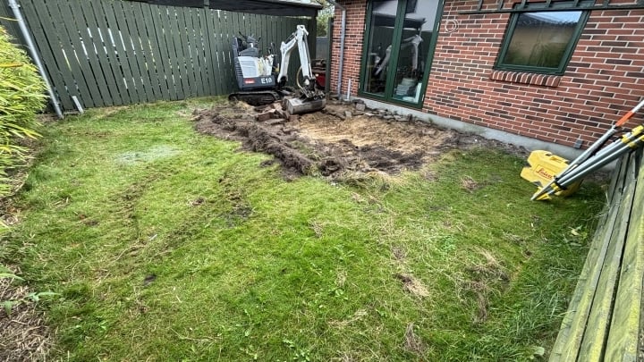 Før omlægning af belægning i Skagen