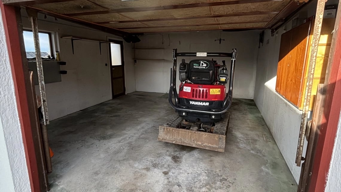Før udgravning og klargøring til garage