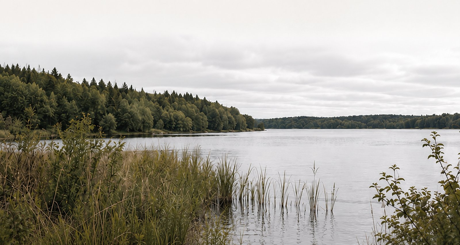 Roligt nordisk naturlandskab
