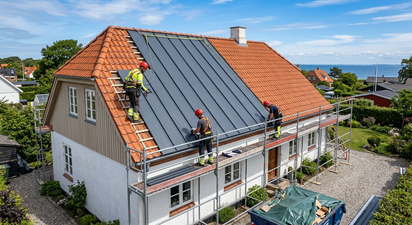 Sikker nedtagning af asbesttag på Sjælland af Toa Byg ApS