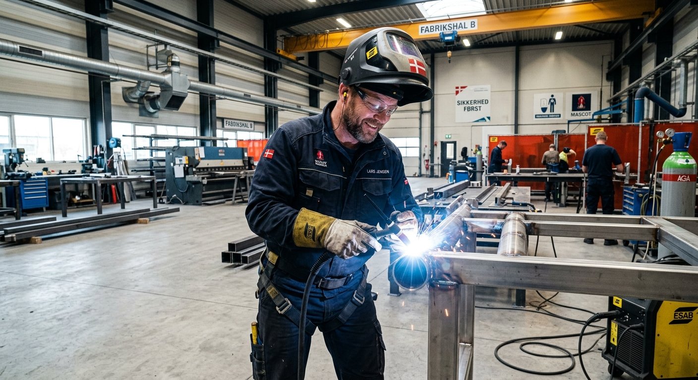 Professionel præcisionssvejsning af erfaren svejser