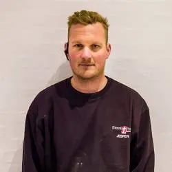 Portræt af Jesper Thomsen, Servicetekniker hos Pabst Teknik ApS