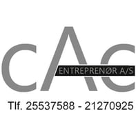 Firmalogo for CAC Entreprenør A/S - kunde og reference hos Vikar4