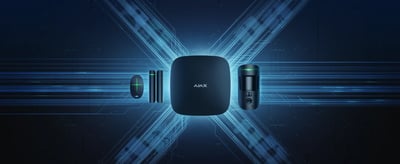 Ajax Systems StarterKit Cam Plus - Trådløst alarmsystem med fotoverifikation og central hub