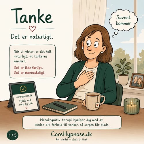 Illustration af en naturlig tanke efter et tab.