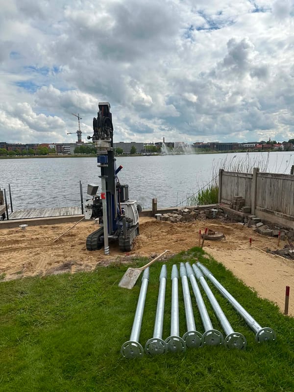 Skruefundament referenceprojekt: Terrasseprojekt - Silkeborg (privat) (Privat)