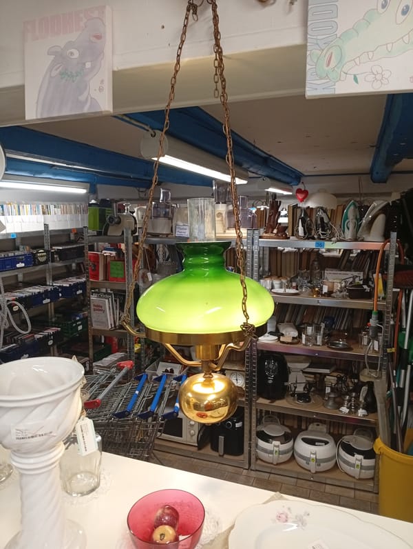 Olie lampe lavet til El 