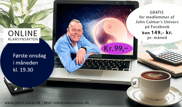 Online klarsynsaften med John Calmar – Første onsdag i hver måned – John Calmar