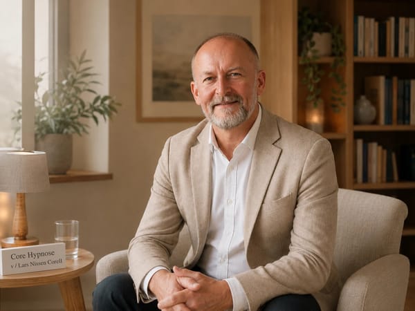 Lars Nissen Corell i et roligt terapirum