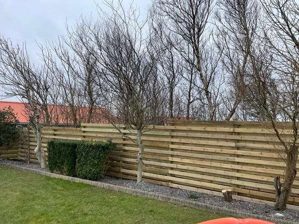 Hegn og stakit opsat af Tømrermester Daniel Vandet