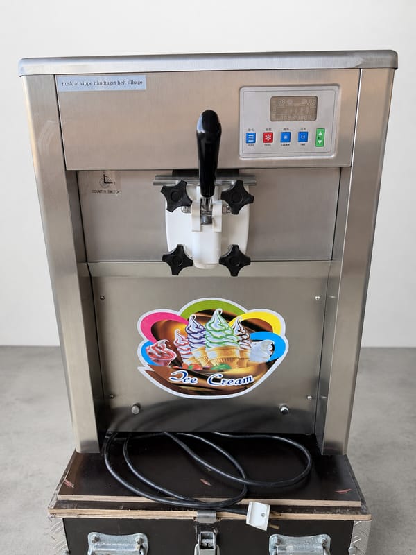 Softicemaskine til privat leje