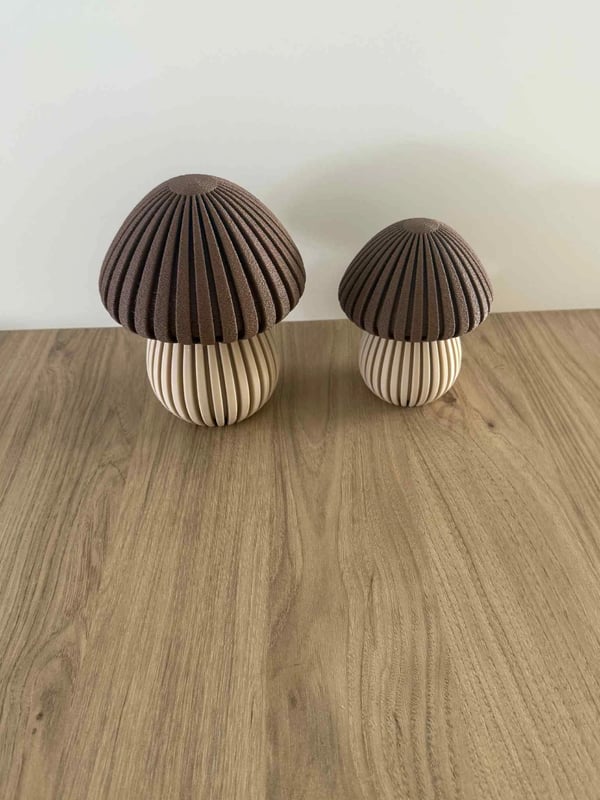 Store champignon efterårspynt