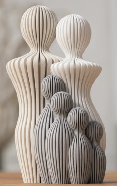 Familie 4 Børn 17 cm