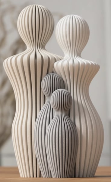 Familie 2 Børn 17 cm