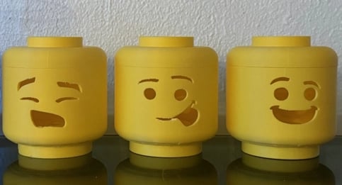 Lego hoveder til batteri fyrfadslys