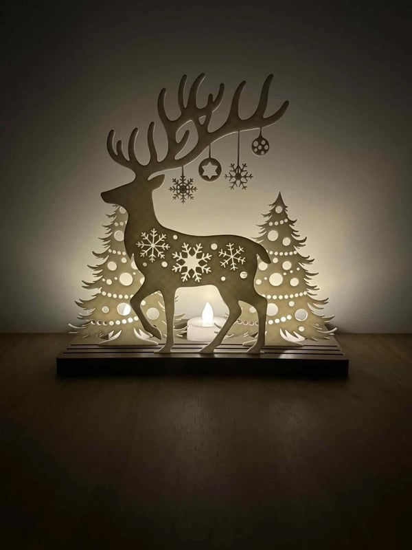 Julepynt med batterilys