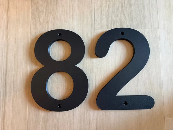 Husnummer 24 cm