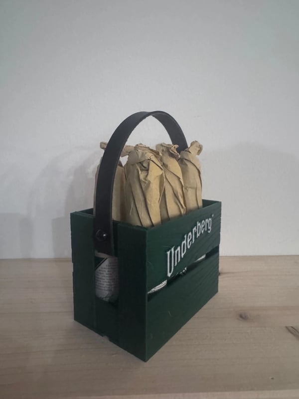 6 Pack Underberg Kasse med Håndtag