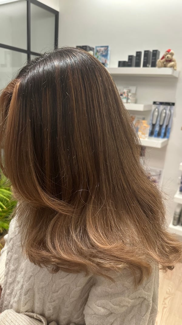 Balayage med solkyssede overgange