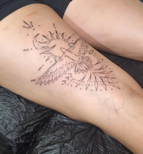 Fine Line & Minimalisme tatovering udført af Docuit ink