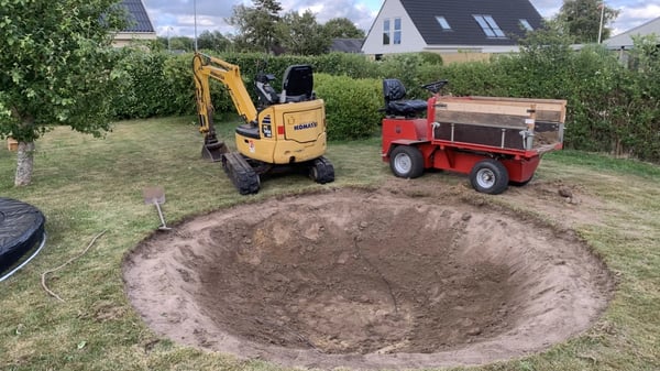 Gravearbejde til haveomlægning