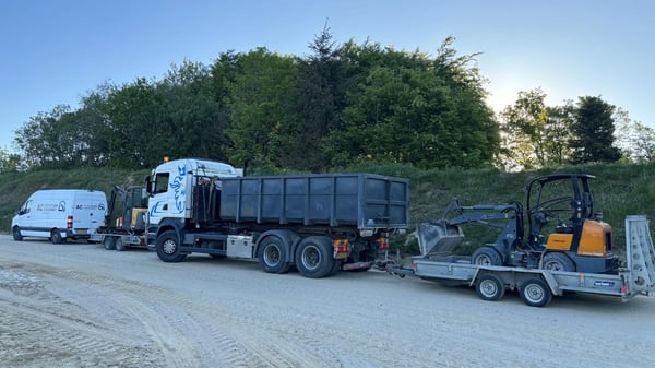 Hurtig levering af sand, grus og muld